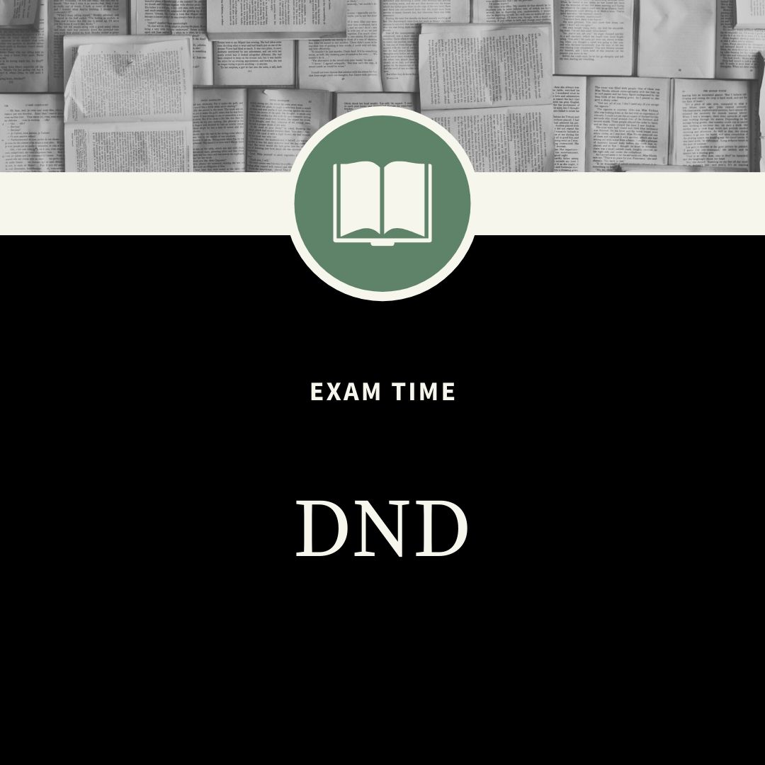 DND Exam WhatsApp Dp Image
