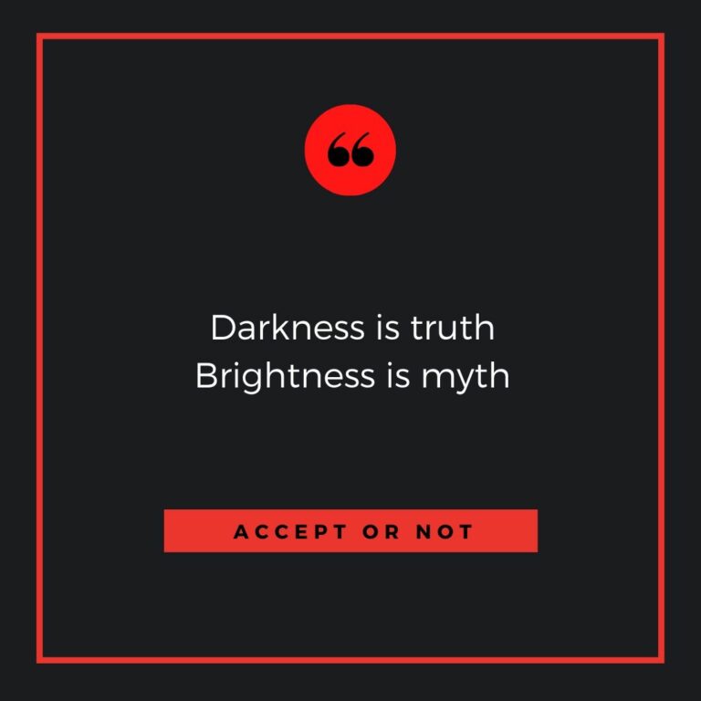 Darkness is truth brightness in myth WhatsApp Dp Image full HD free download.