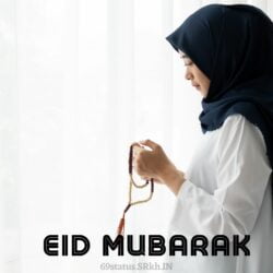 Eid Mubarak Reading Namaz Image