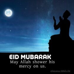 Eid Mubarak Wish image. May Allah Shower his mercy on us