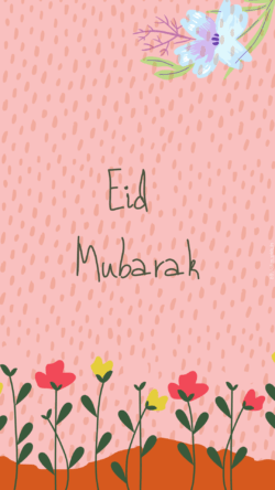 Eid Mubarak wallpaper flowers pic