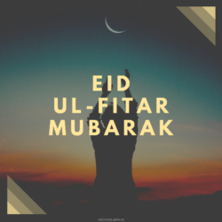 Eid Ul Fitar praying moon image
