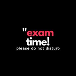 Exam time please do no disturb WhatsApp Dp Image