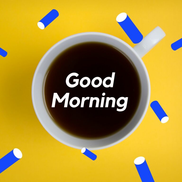 Good Morning Coffee image yello background full HD free download.