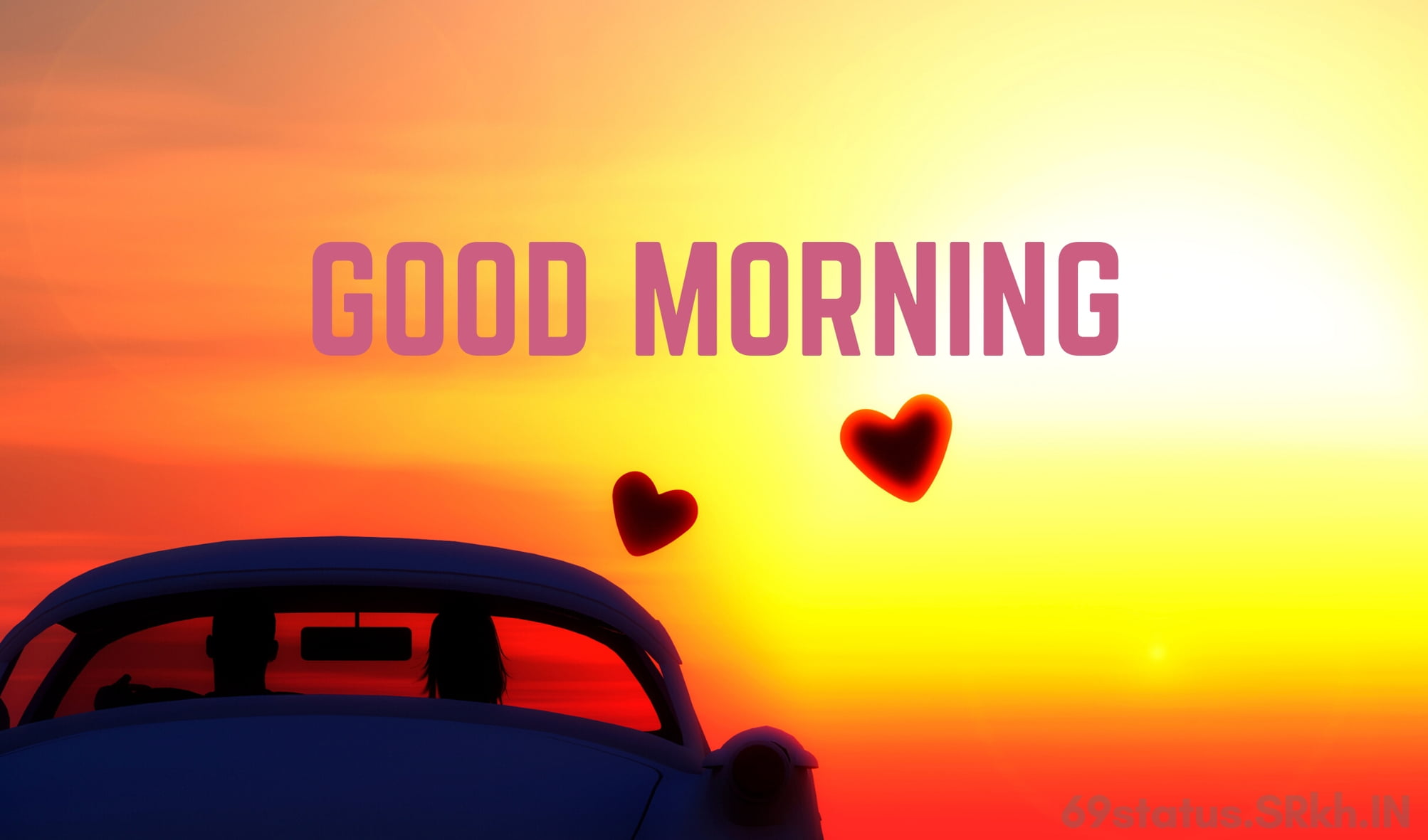Good Morning Romantic Sun Rising Image