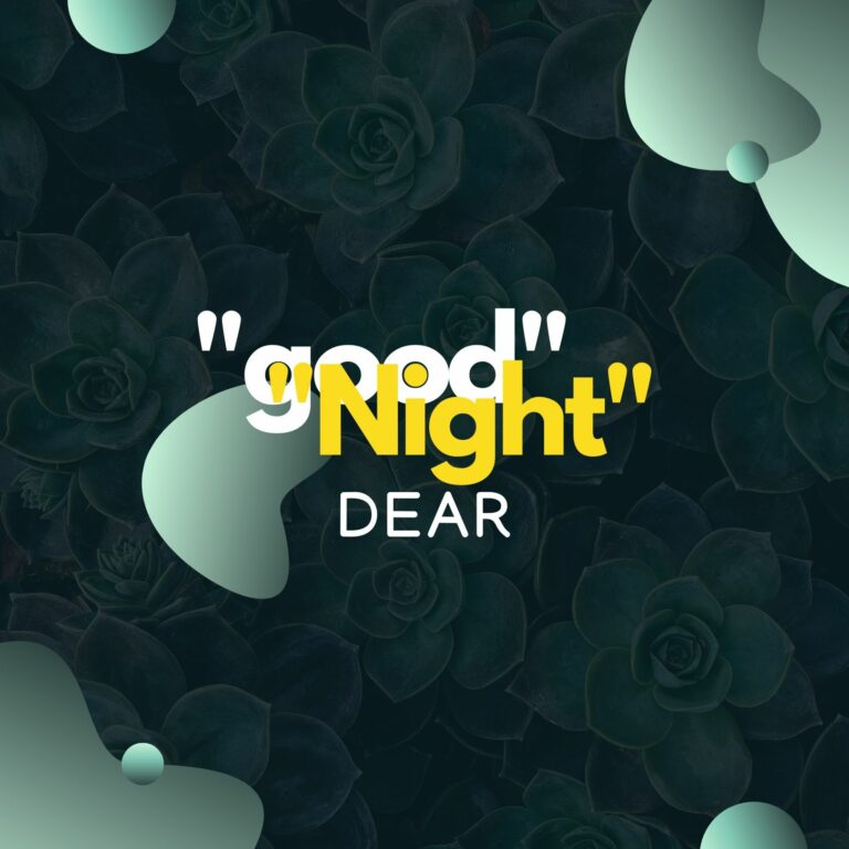 Good Night Dear Love image full HD free download.
