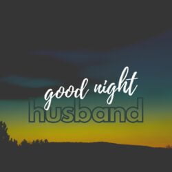 Good Night Husband Pic