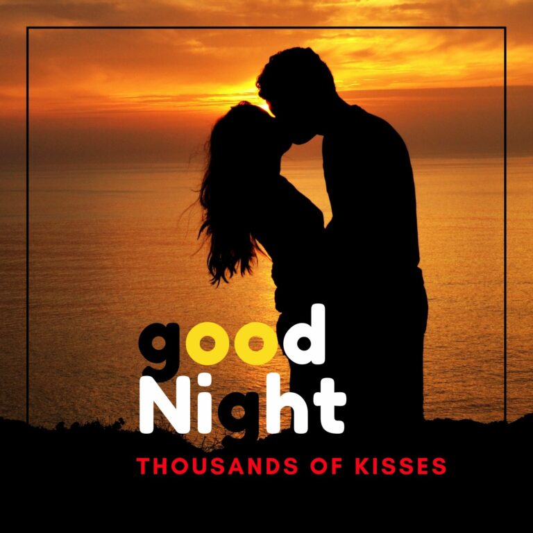 Good Night Thousand of kisses image full HD free download.
