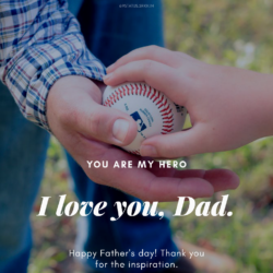 Happy Father’s Day with Baseball Image HD