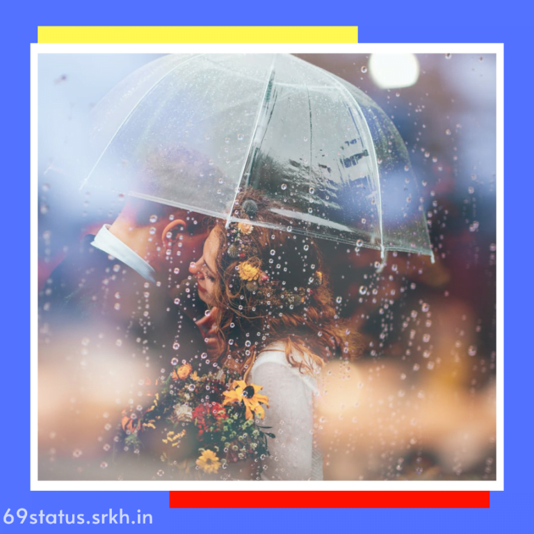 Love Couple Image in Rain Couple With One Umbrella full HD free download.