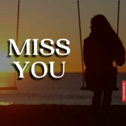 Miss you image alone