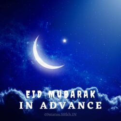 New Moon Advance Eid Mubarak Image