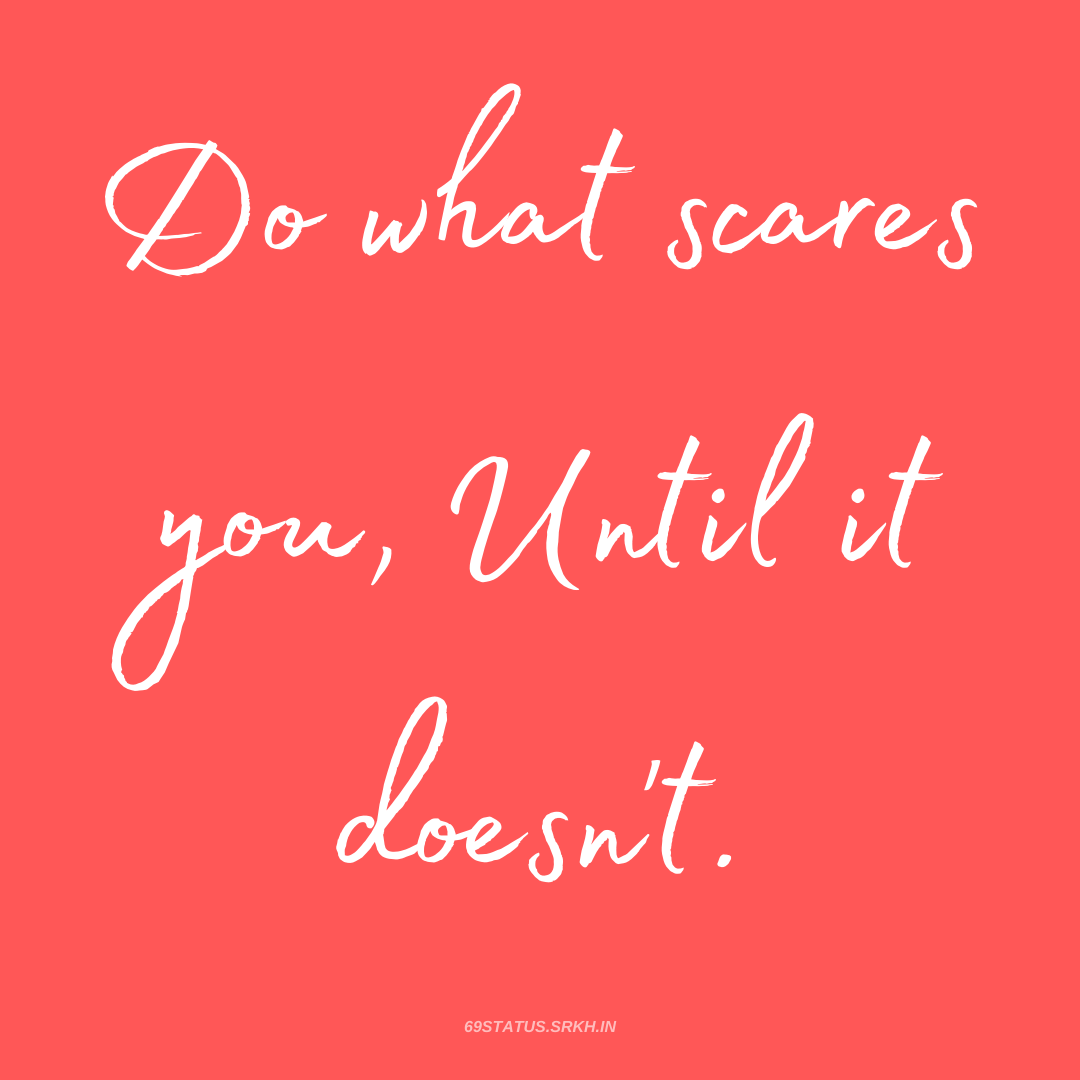 PNG Attitude Text Image – Do what scares you Until it does not