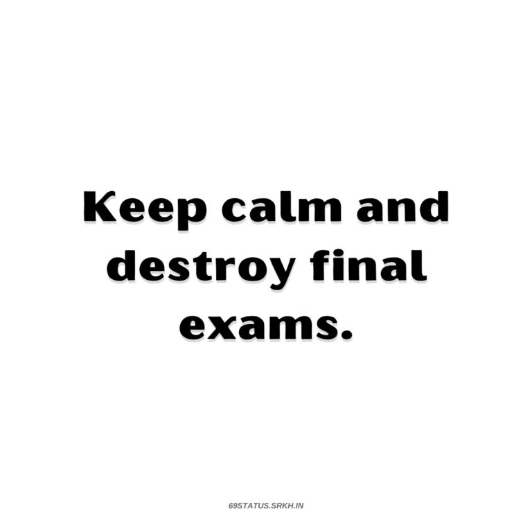 PNG Attitude Text Image Keep calm and destroy final exams full HD free download.