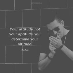 Quotes on Attitude with Image