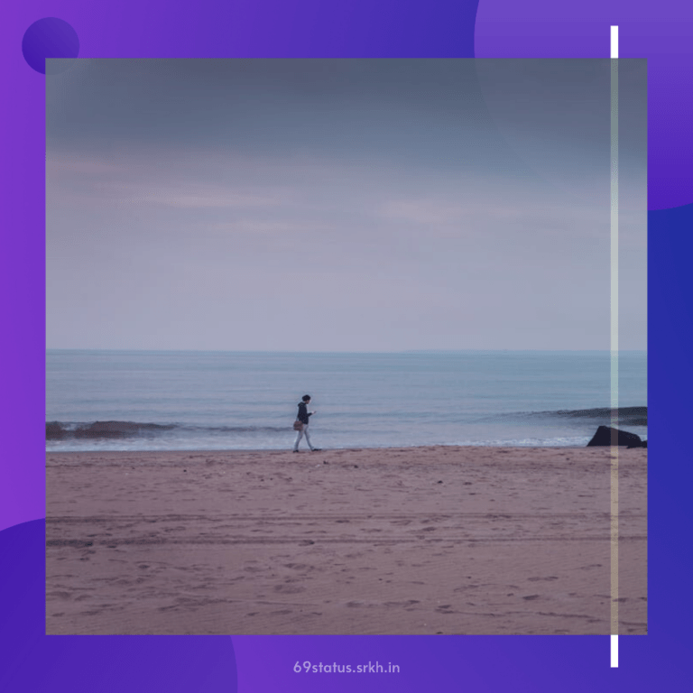 Sad Picture Sad Person Walking on the Beach full HD free download.