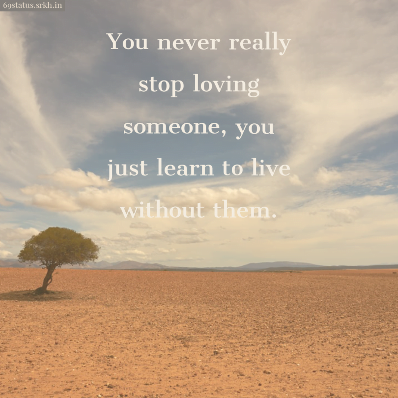 Sad Quotes pic hd living without love