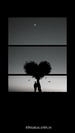 Sad Status photo hd Man Standing Under a Heart Shaped Tree