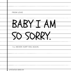 Sorry Love Picture HD Baby I Am So Sorry