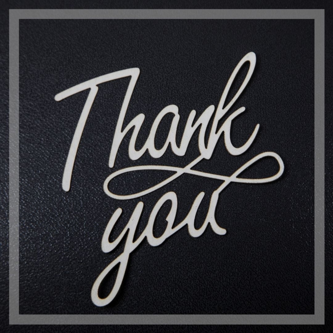 Thank You In Stylish Font