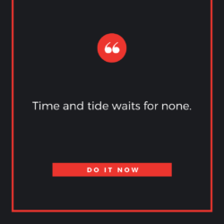 Whatapp Dp Image- Time and tide waits for none