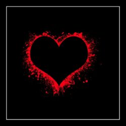 Whatapp Dp image – Dark Red Love Heart Symbol