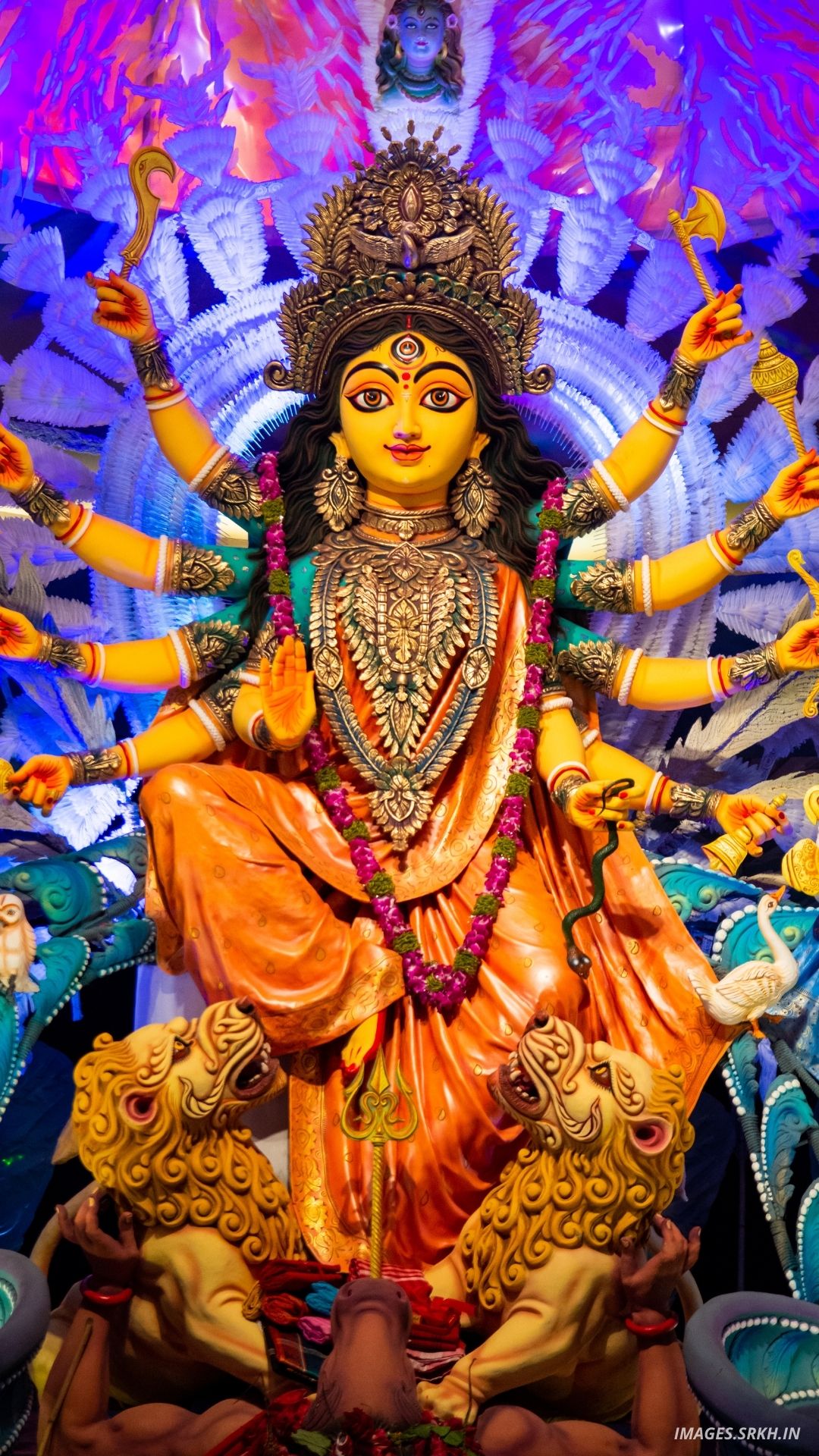Durga Maa HD 4k Wallpapers Free Download Navrartri Backgrounds By  Divyatattva