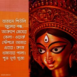 Durga Puja Caption In Bengali pic
