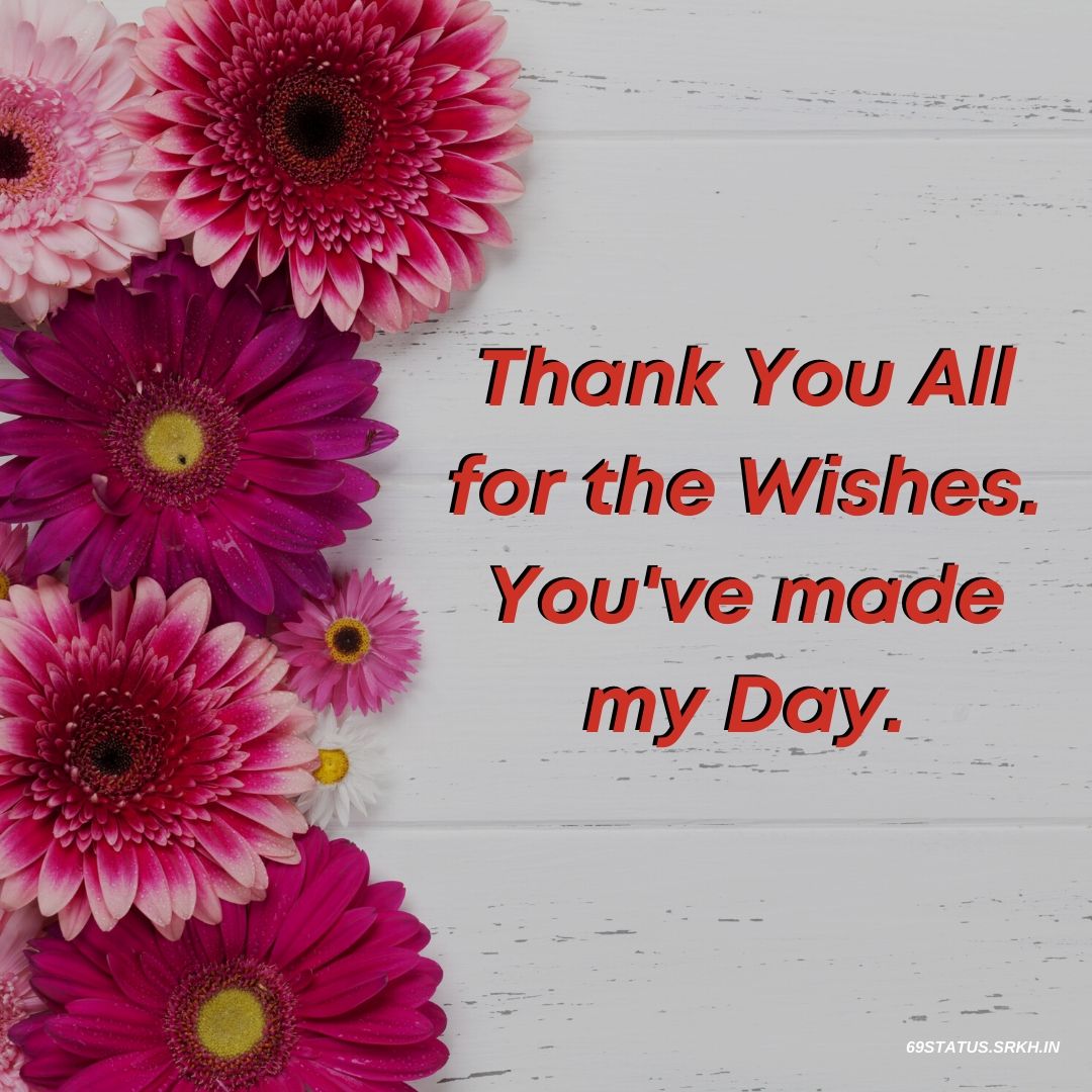 Thank You Images for Birthday Wishes – Thank You All