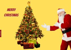 Santa Claus Images With Christmas Tree