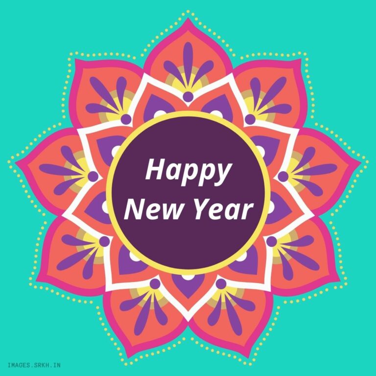 Happy New Year Rangoli full HD free download.