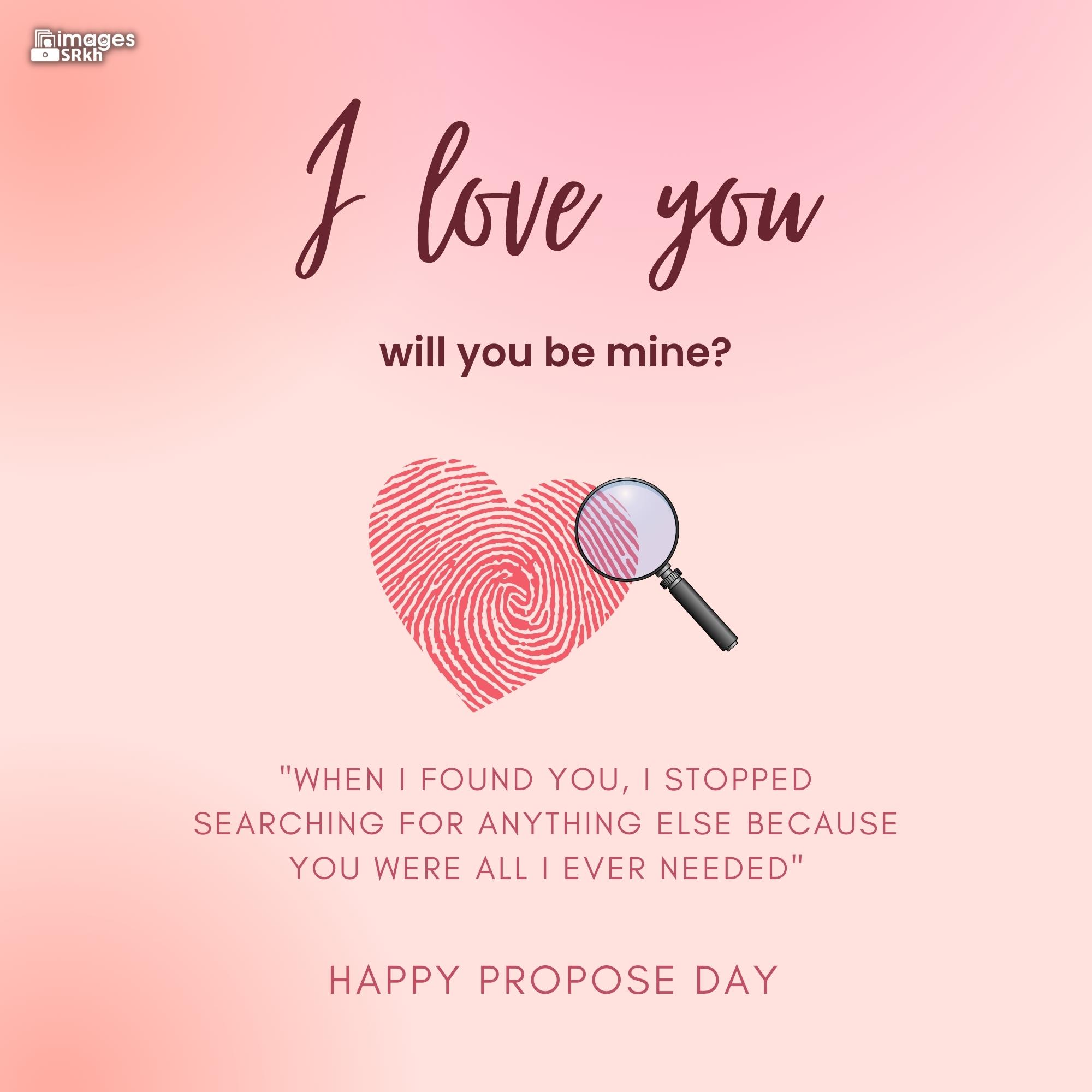 Happy Propose Day Images | 426 | I love you will you be mine